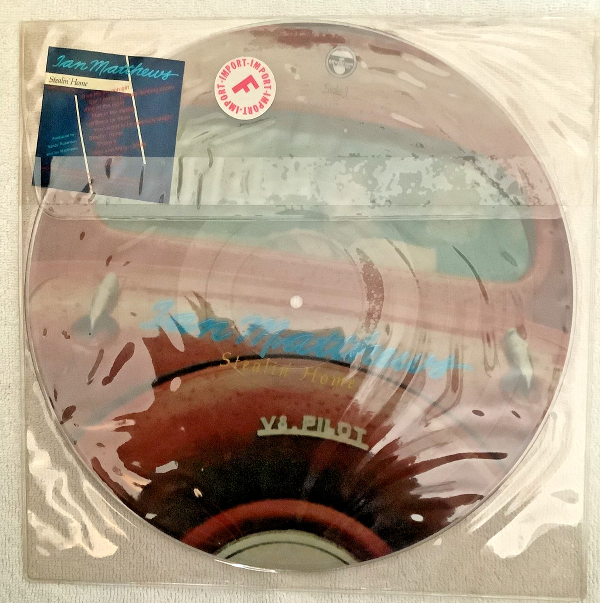 IAN MATTHEWS STEALIN HOME V8 PILOT PICTURE DISC ALBUM LP