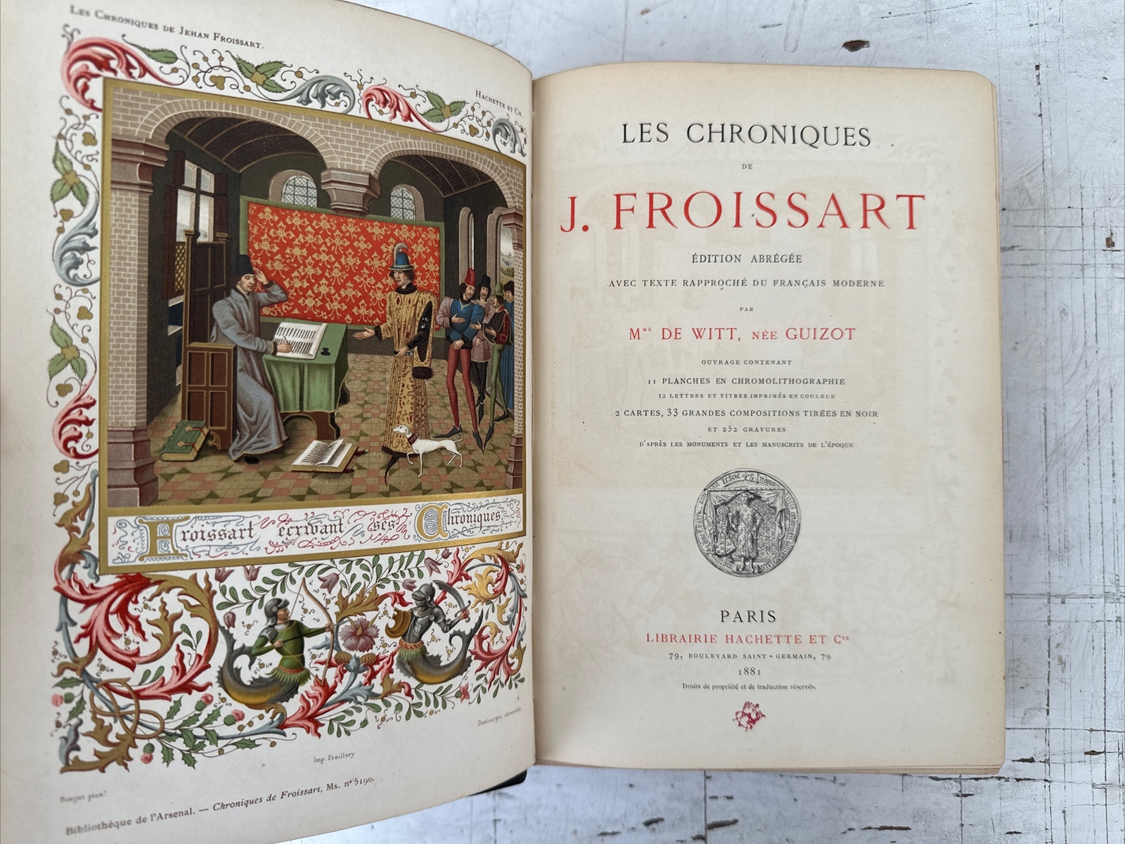 Les Chroniques De J. Froissart 1881