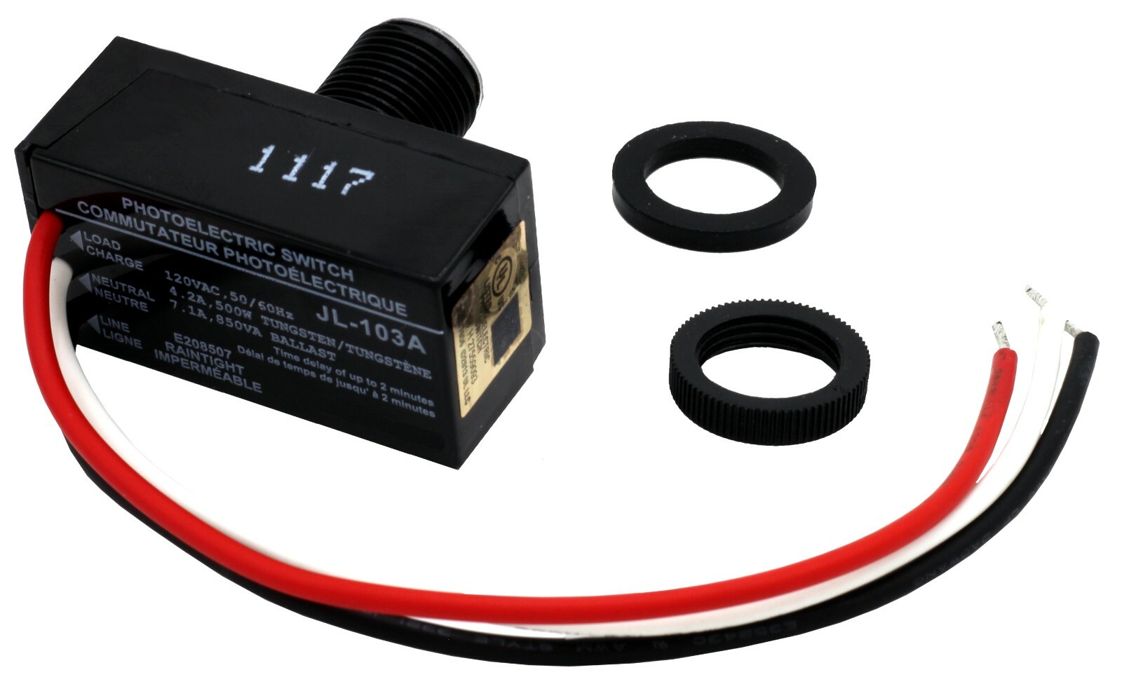 Outdoor Hard-Wired Post Eye Light Control Electric Photocell Dusk to Dawn Sensor Outdoor Hard-Wired Post Eye Light Control Electric Photocell Dusk to Dawn Sensor
