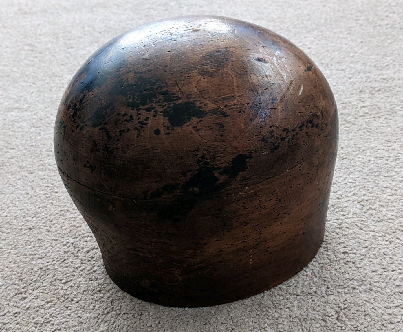 Vtg Antique Milliner 21 Wood Hat Block Mold Form Hatter Tool 21\ Vtg Antique Milliner 21 Wood Hat Block Mold Form Hatter Tool 21\