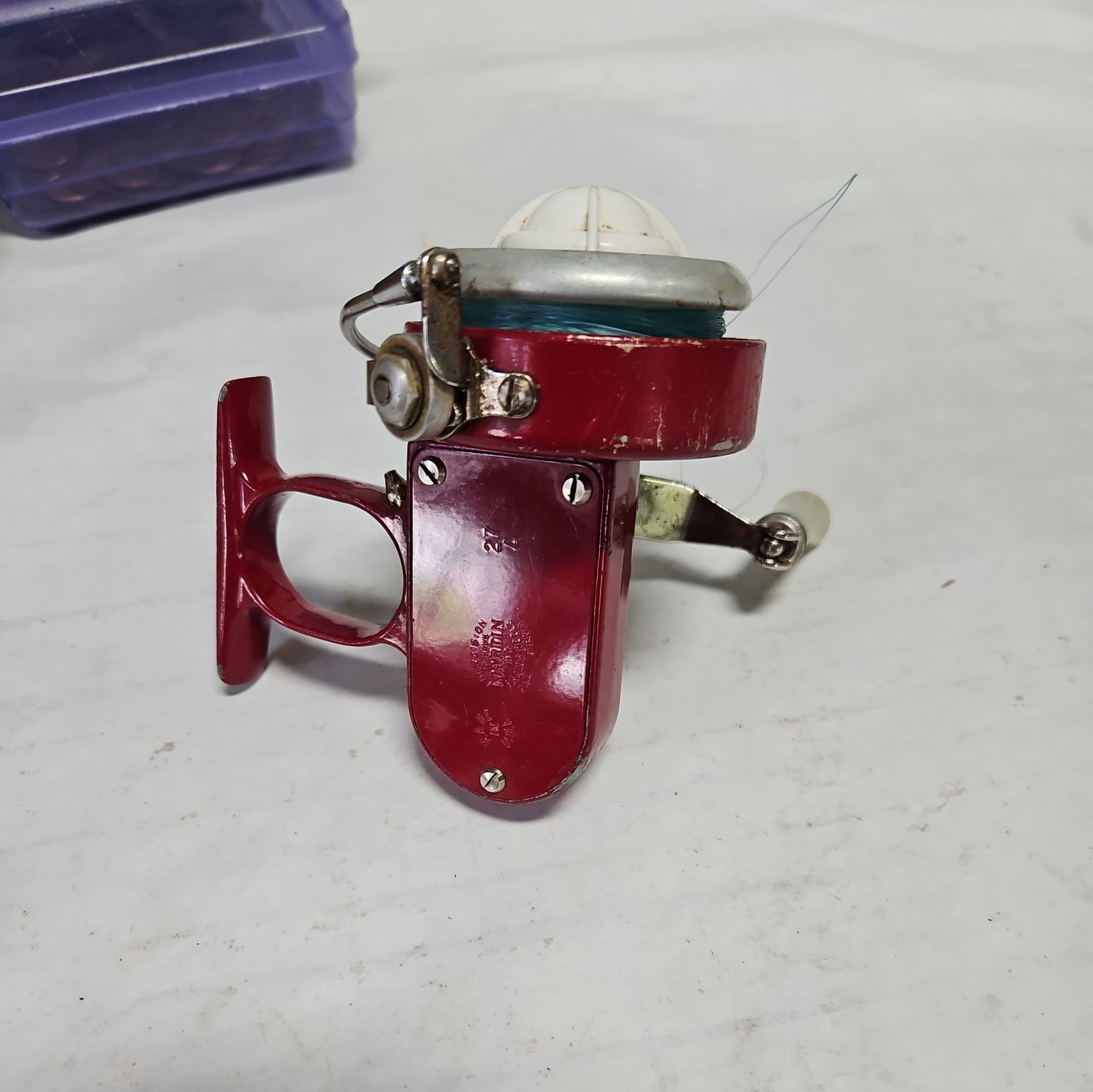 RARE Vintage Martin Fishing Reel No. 27A Red Mohawk NY RARE Vintage Martin Fishing Reel No. 27A Red Mohawk NY