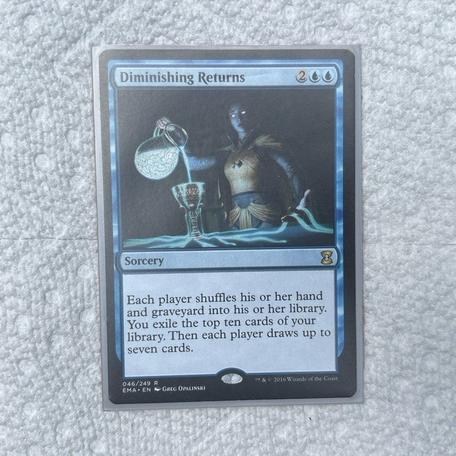 Diminishing Returns MTG Eternal Masters 046/249 Rare Regular Diminishing Returns MTG Eternal Masters 046/249 Rare Regular