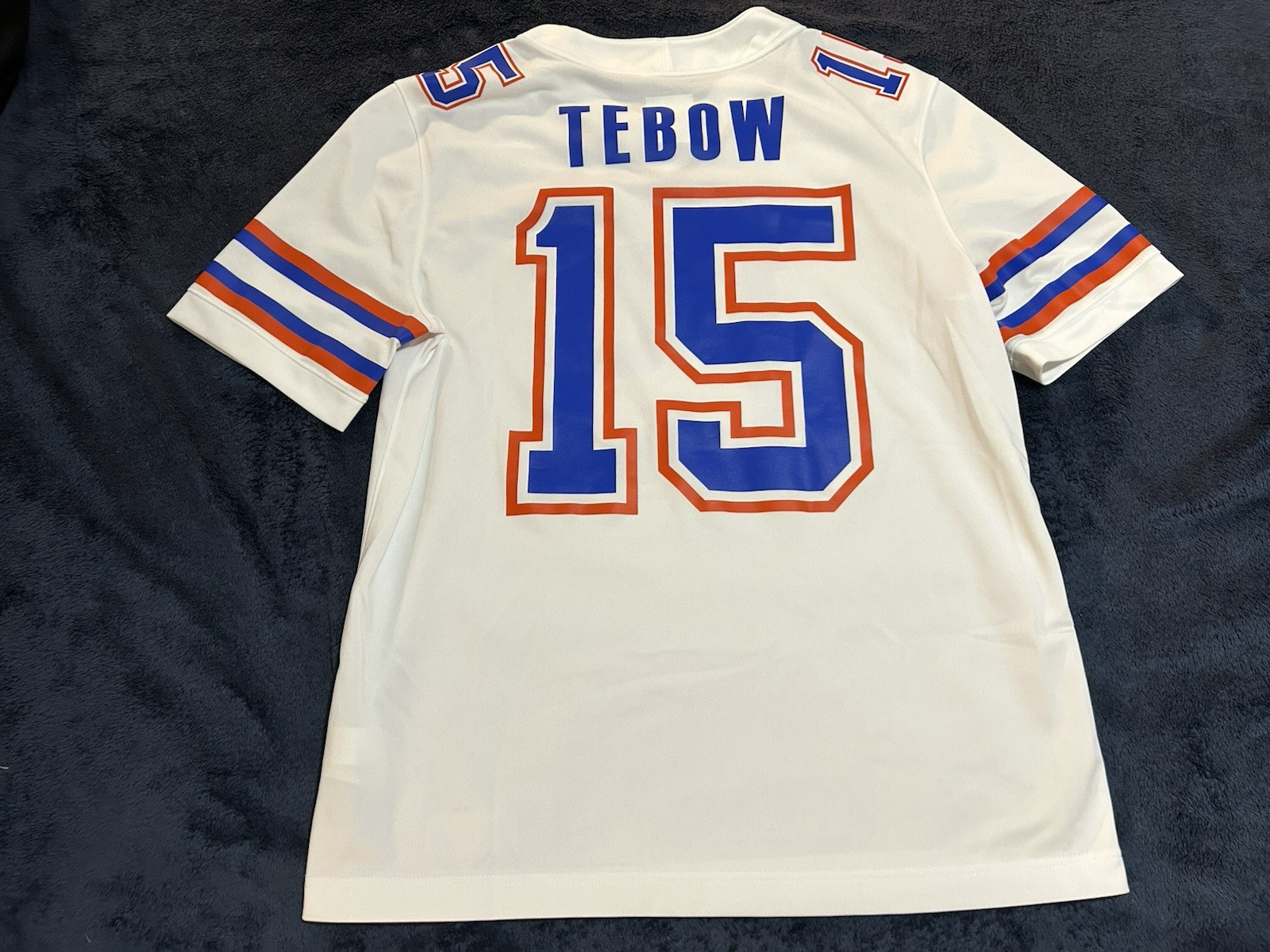 Jordan TIM TEBOW #15 Florida Gators Jersey Men Large L White Ring of Honor Patch Jordan TIM TEBOW #15 Florida Gators Jersey Men Large L White Ring of Honor Patch