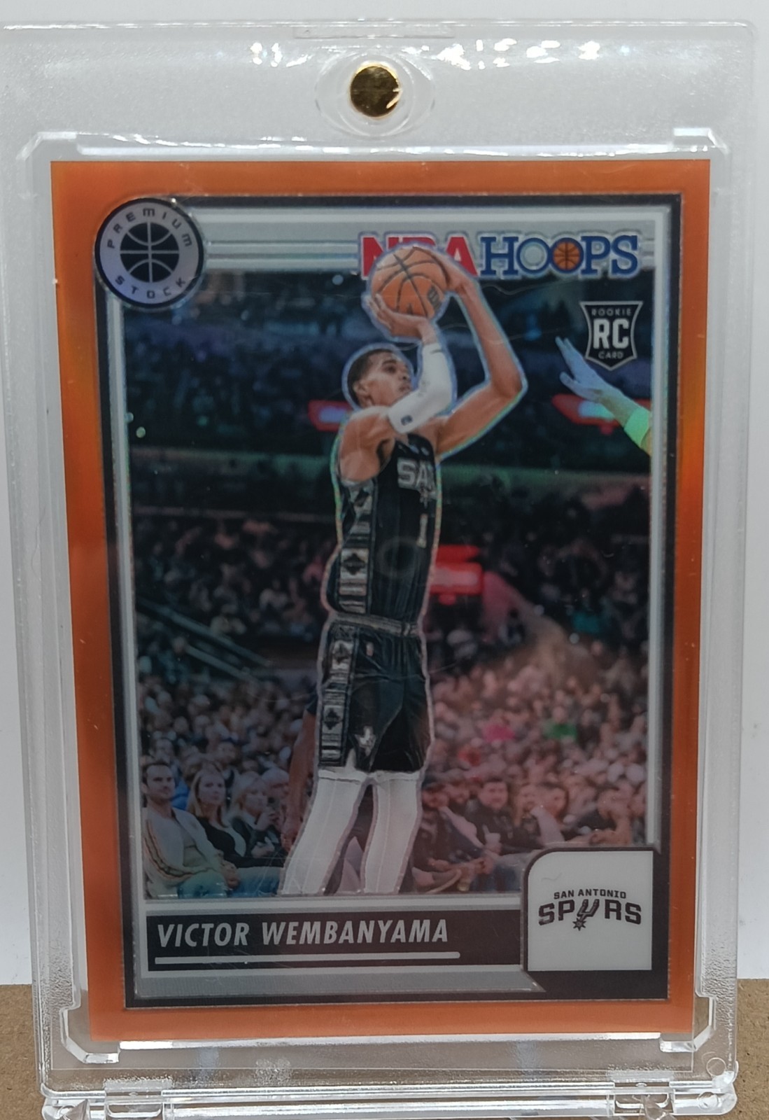 2023-24 Panini Premium Stock Victor Wembanyama /299 Orange Prizm RC GRADE