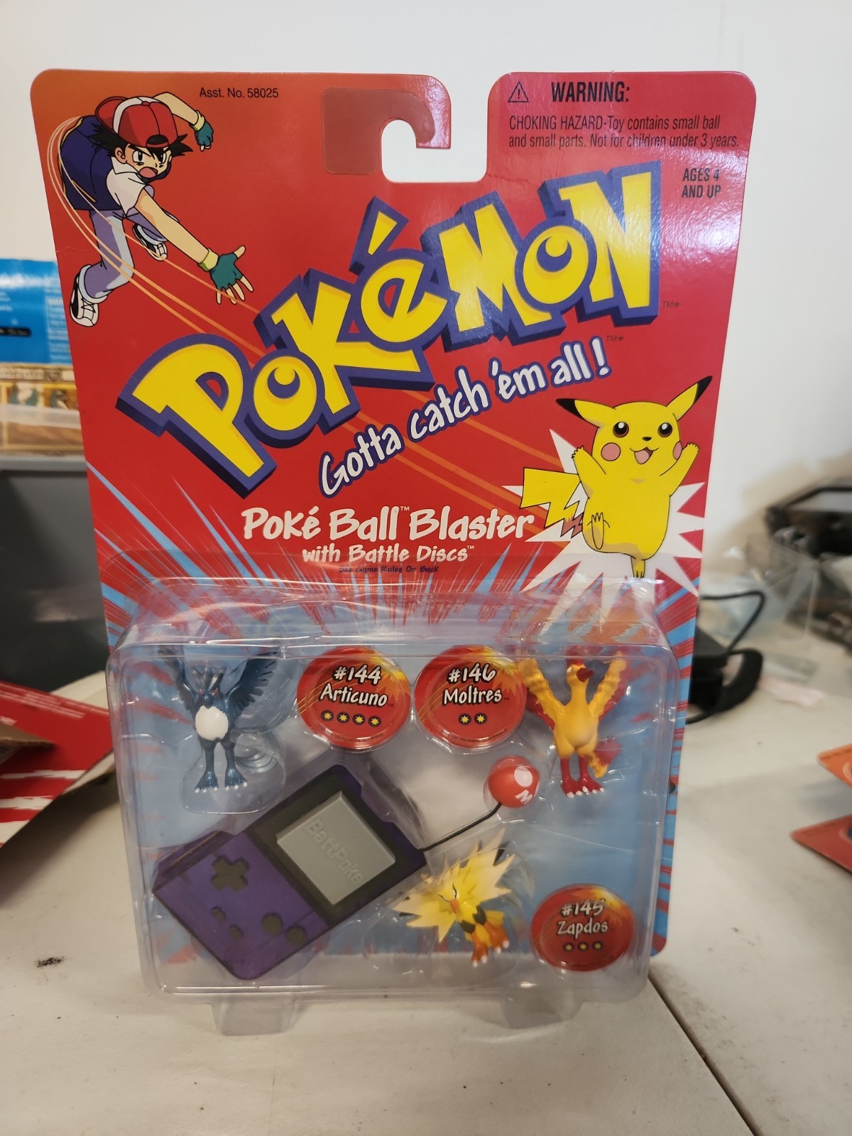 Vintage 1999 Poke Ball Blaster Battle Discs Sealed Hasbro Zapdos New Vintage 1999 Poke Ball Blaster Battle Discs Sealed Hasbro Zapdos New