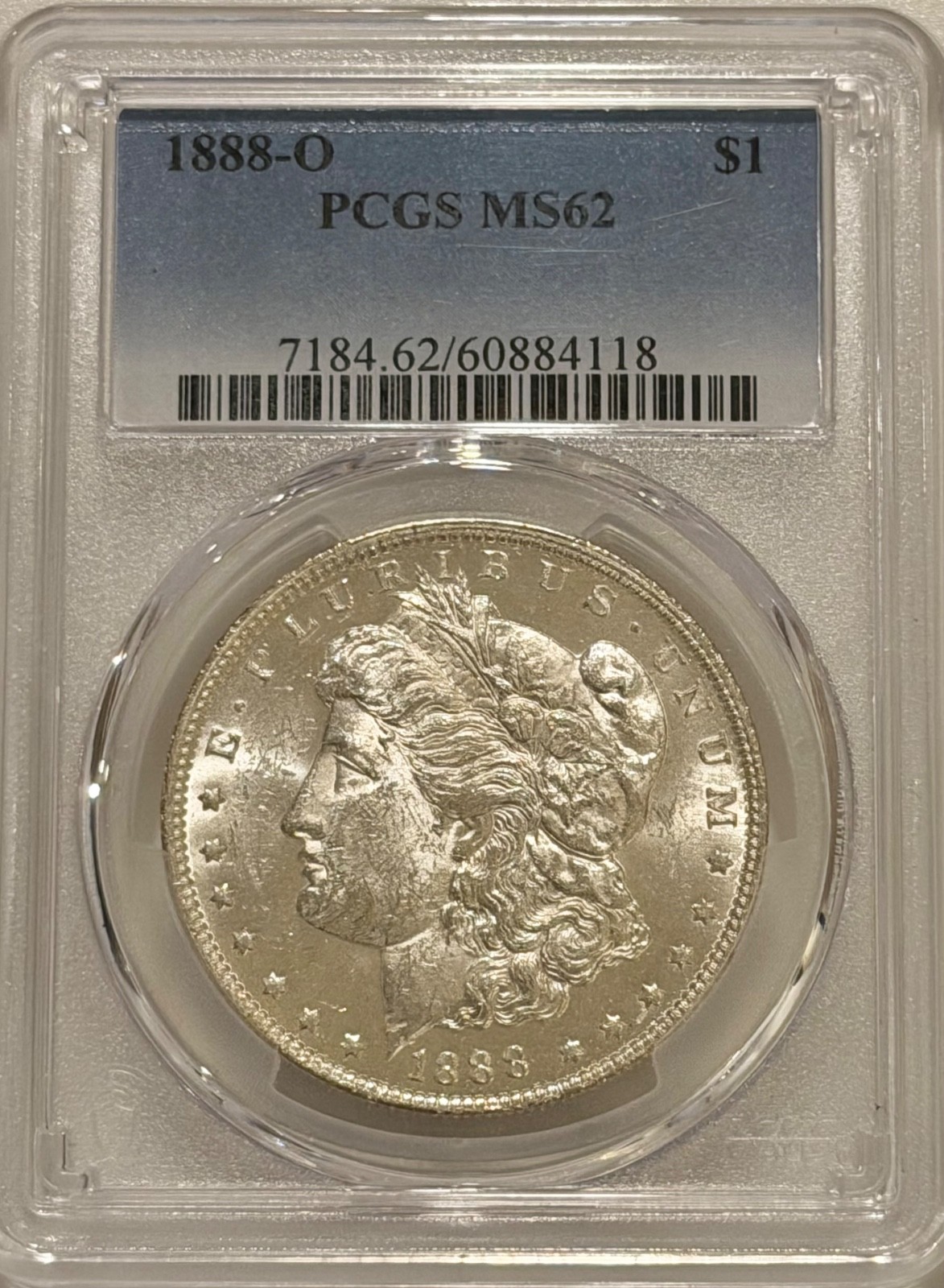 1888 O Morgan Silver Dollar PCGS MS62 Better Date Morgan 1888 O Morgan Silver Dollar PCGS MS62 Better Date Morgan