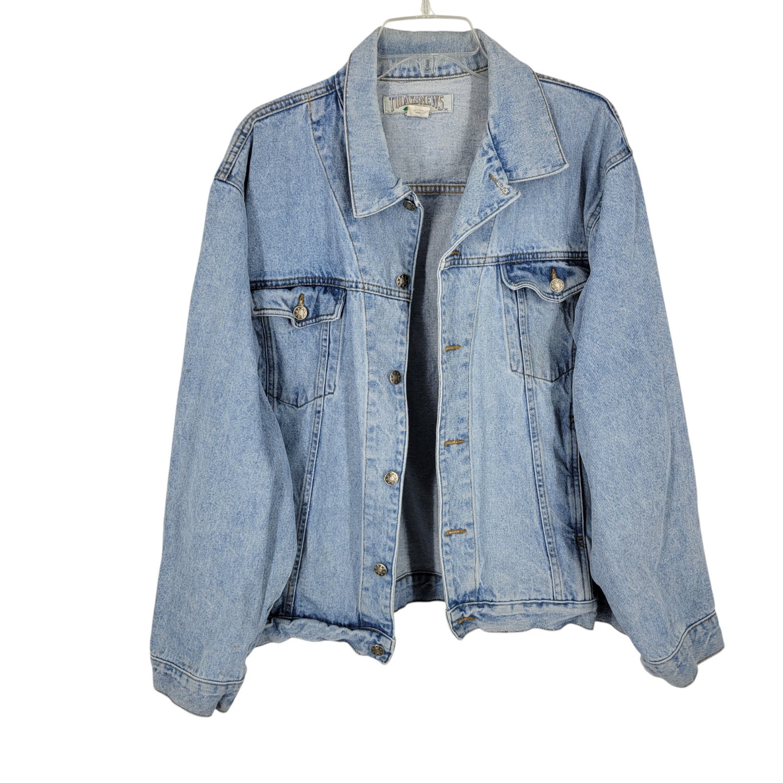 VTG Oversized Denim Jacket Y2K Grunge Aesthetic Unisex Hip Hop Streetwear XL-2XL VTG Oversized Denim Jacket Y2K Grunge Aesthetic Unisex Hip Hop Streetwear XL-2XL