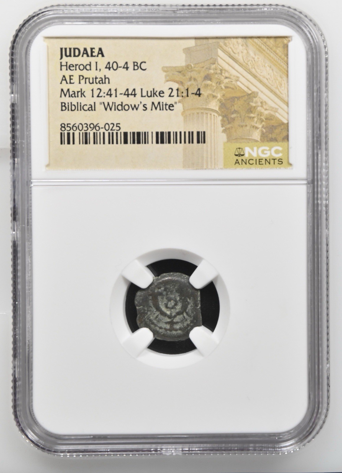NGC King of Judaea AE Herod The Great (40-4 BC) Bronze Prutah Premium Grade *PQ*