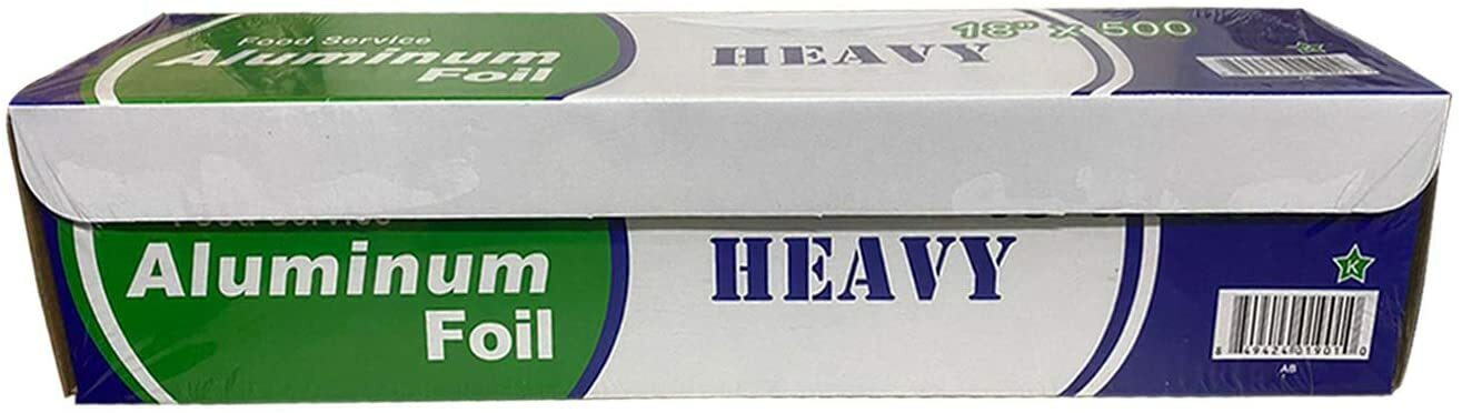 Extra Thick Aluminum Foil Roll 18 Inch x 500 Ft Heavy Duty Commercial Grade