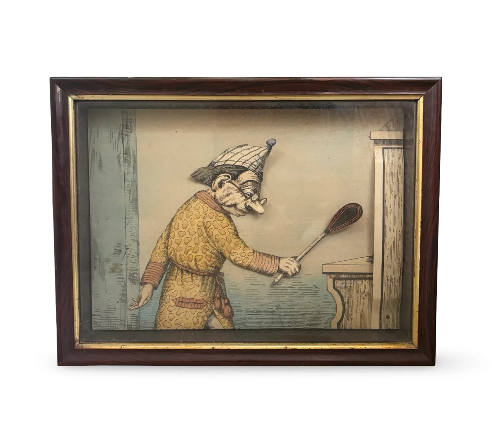 Antique 19th C. Clockwork Ratcatcher Automaton C. 1886 Victorian Mechanical Toy