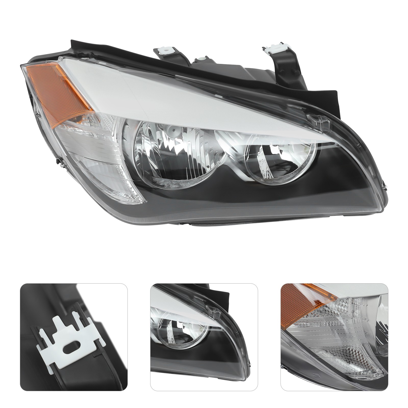Right Halogen Headlight Assembly For 2013-2015 BMW X1 OE 63117290238