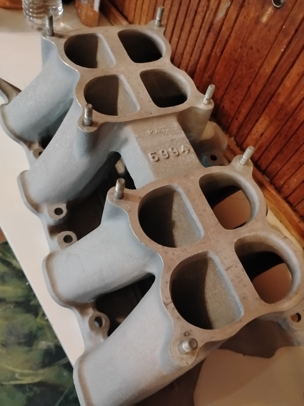 Vintage Weiand Hi-Ram Tunnel Intake Manifold 5994 Vintage Weiand Hi-Ram Tunnel Intake Manifold 5994
