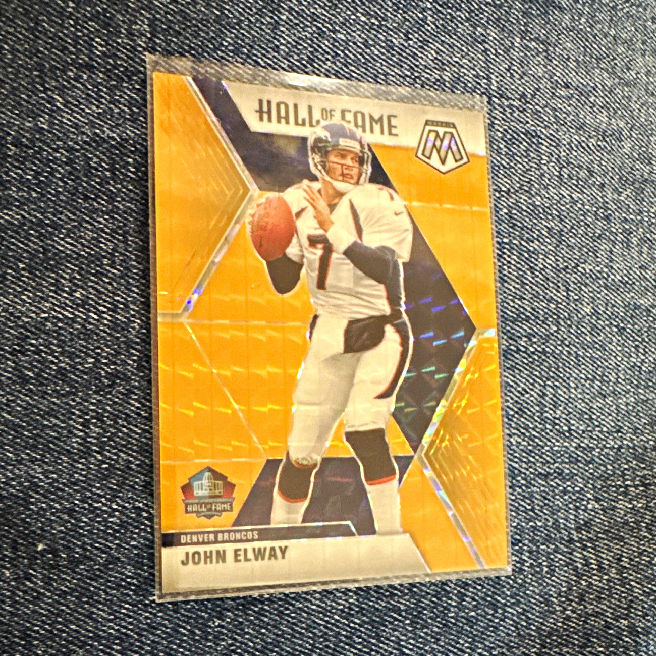 2020 Panini Mosaic John Elway Hall of Fame #293 Gold Mosaic /25 Broncos 2020 Panini Mosaic John Elway Hall of Fame #293 Gold Mosaic /25 Broncos