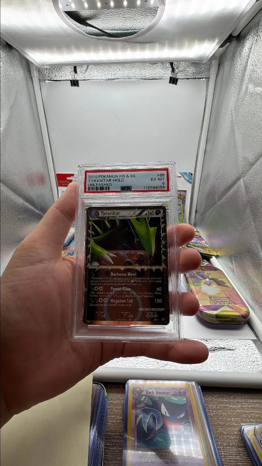 Tyranitar Prime Holo 88/123 Heartgold & Soulsilver Unleashed English PSA 6