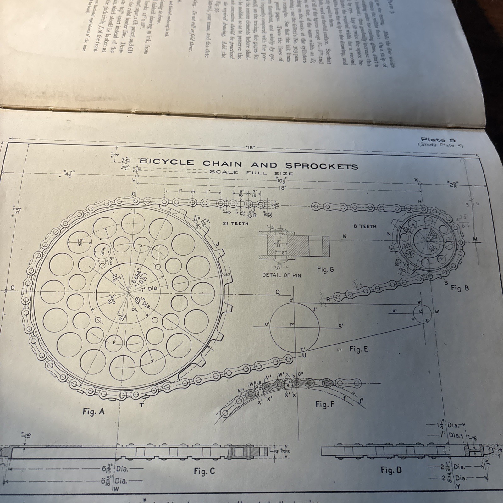 1909 Mechanical Drawing Charles L Adams MIT 4th Edition Antique Engineering