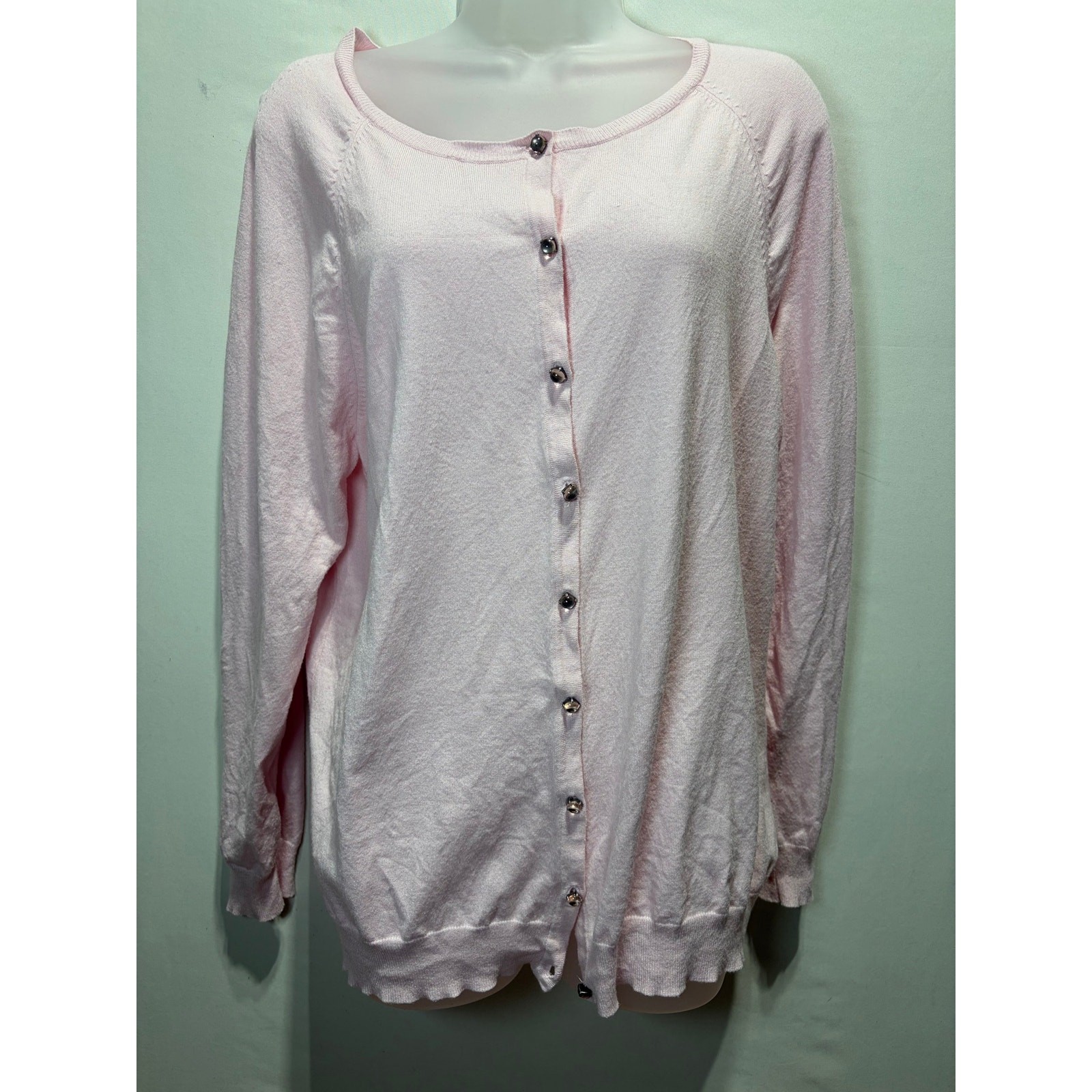 Talbots Woman Pink Cardigan 1X. EUC