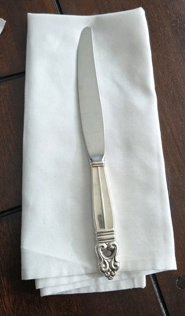 Estate Sale-International Silver Royal Danish Hollow Handle Dinner Knife 9.75