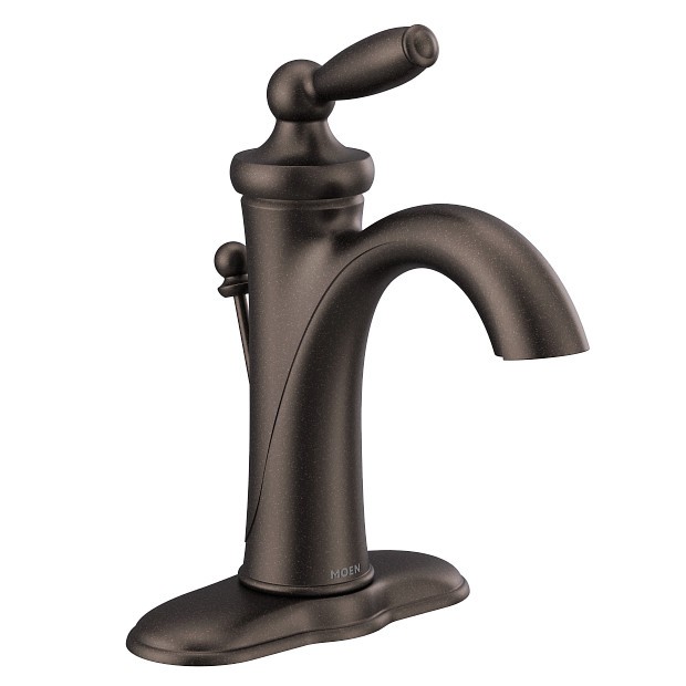 Moen 6600ORB Brantford Single Hole High-Arc Bathroom Faucet in Oil Rubbed Bronze Moen 6600ORB Brantford Single Hole High-Arc Bathroom Faucet in Oil Rubbed Bronze