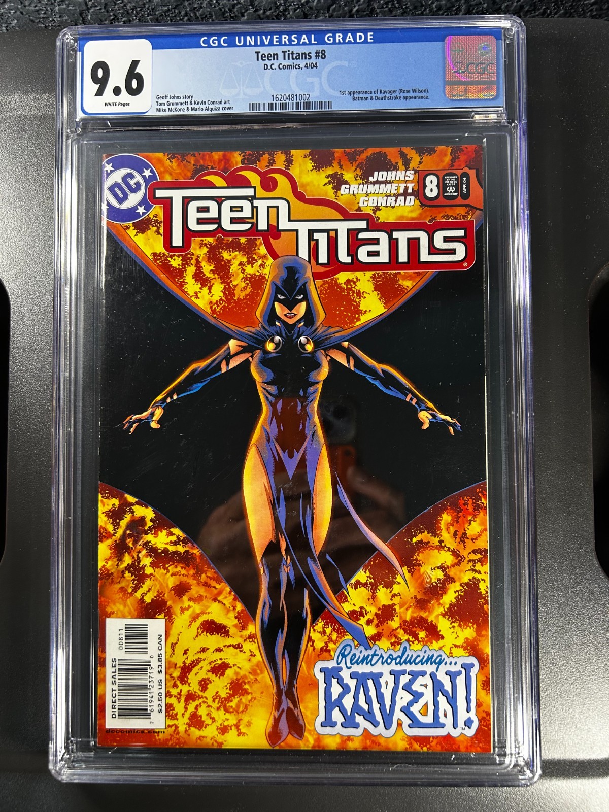 TEEN TITANS #8 MIKE MCKONE & MARLO ALQUIZA COVER CGC 9.6 TEEN TITANS #8 MIKE MCKONE & MARLO ALQUIZA COVER CGC 9.6