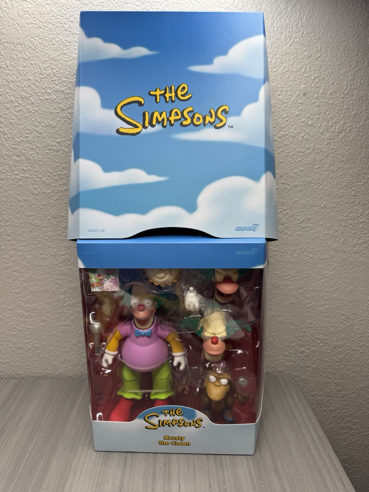 Super7 The Simpsons Ultimates Krusty the Clown Action Figure NEW In Box Super7 The Simpsons Ultimates Krusty the Clown Action Figure NEW In Box