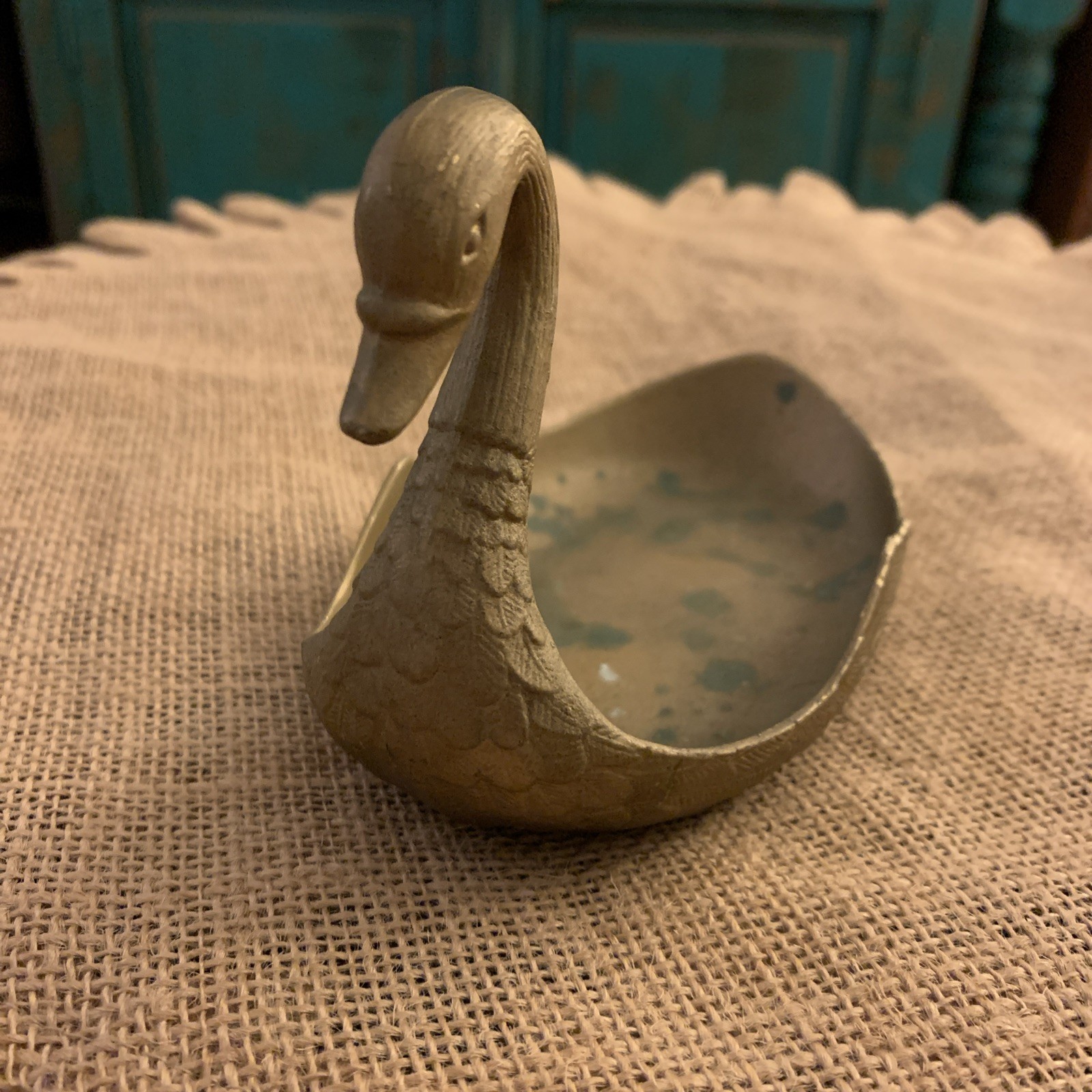 VTG Brass Swan Catchall Tray Ring Holder Soap Dish Aged Patina Mid Century Decor VTG Brass Swan Catchall Tray Ring Holder Soap Dish Aged Patina Mid Century Decor