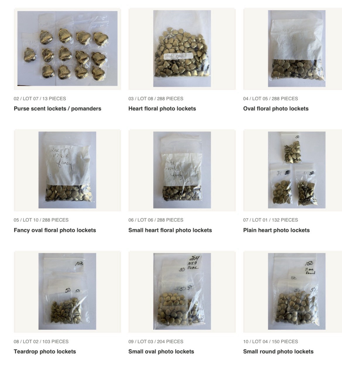MASSIVE VINTAGE BRASS JEWELRY FINDINGS LOT – WHOLESALE / RESELLER LOT