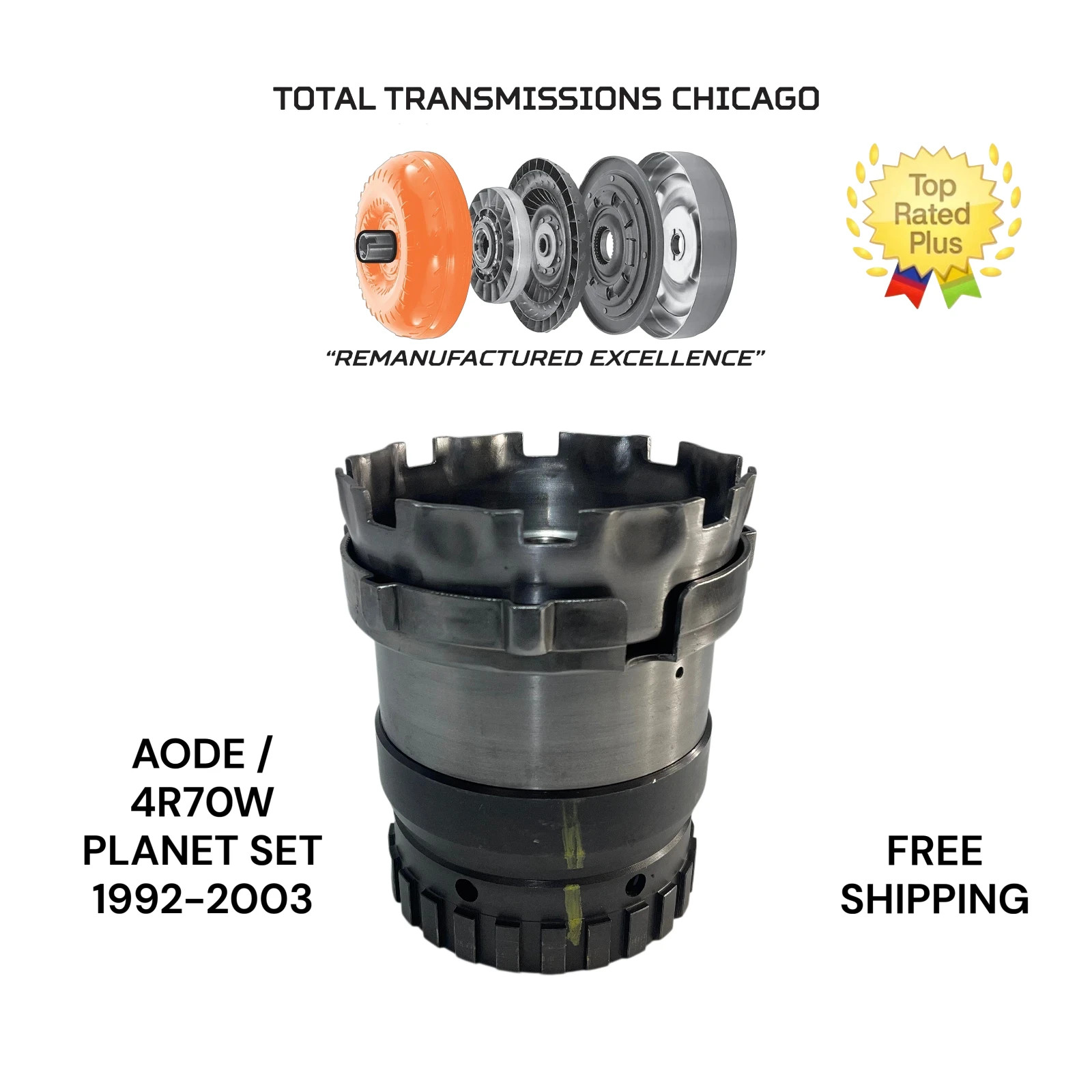 4R70W AODE COMPLETE PLANET SET 1992 - 2003 REBUILT 4R70E MAGNETIC SHELL