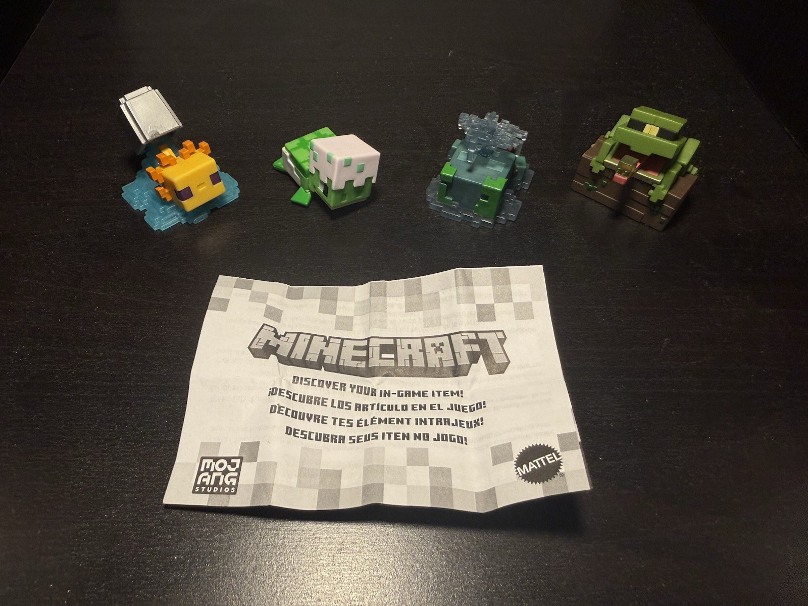 Minecraft Mini Mode Figures Lot of 4 - Aquatic Explorations 4 Figures + DLC Code Minecraft Mini Mode Figures Lot of 4 - Aquatic Explorations 4 Figures + DLC Code