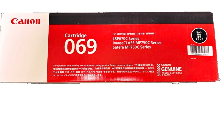 GENUINE - CANON 069 BLACK TONER CARTRIDGE - 5094C001 (AA) SEALED GENUINE - CANON 069 BLACK TONER CARTRIDGE - 5094C001 (AA) SEALED