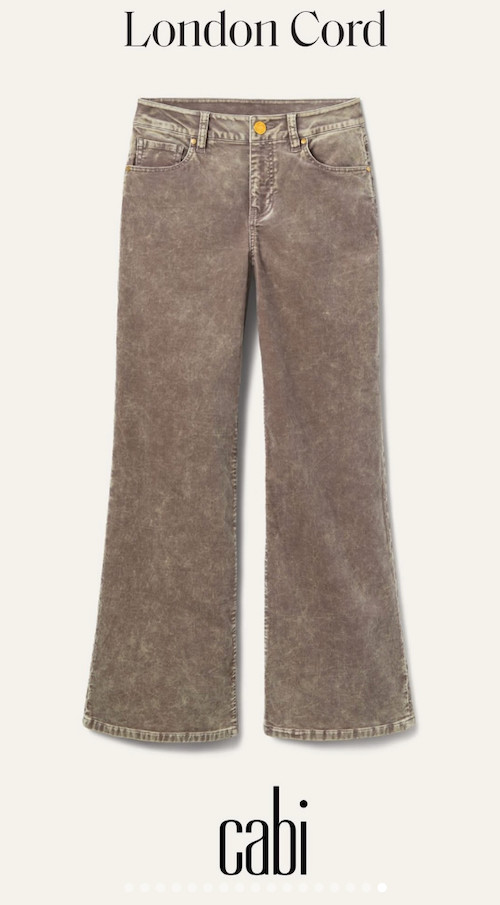 CAbi London Cord Pants Women’s 12L Fall 2025 Style 4888 SOLD OUT
