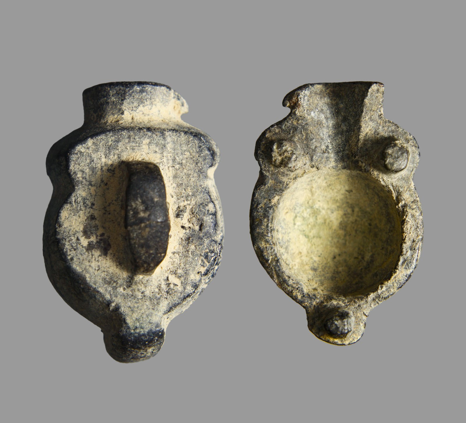 Rare Late Medieval Bronze Bullet Mould Lead Ball Caster 15th-16th century COA
