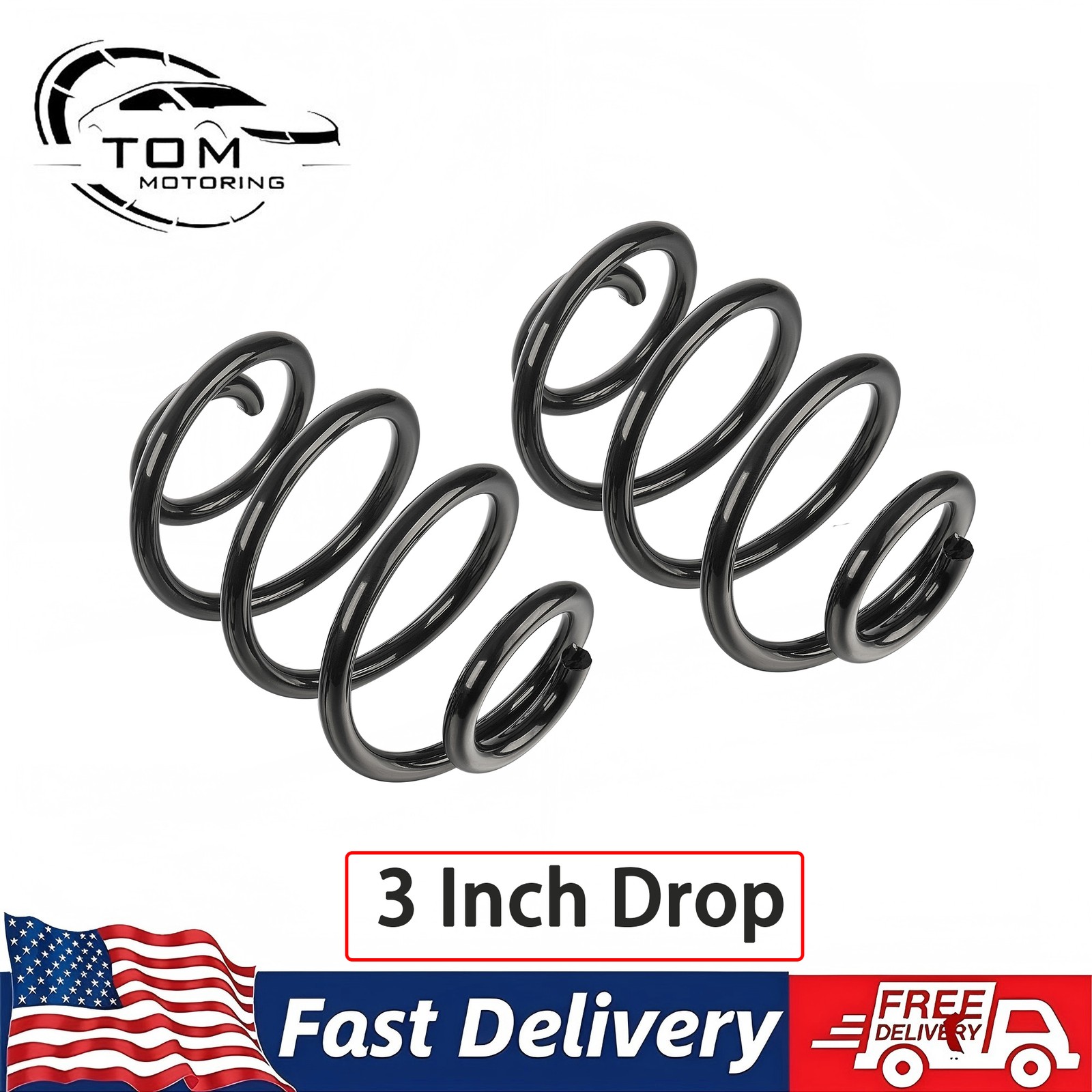Rear Lowering Coil Springs fit 1960-72 Chevy Truck 1967-72 Chevelle