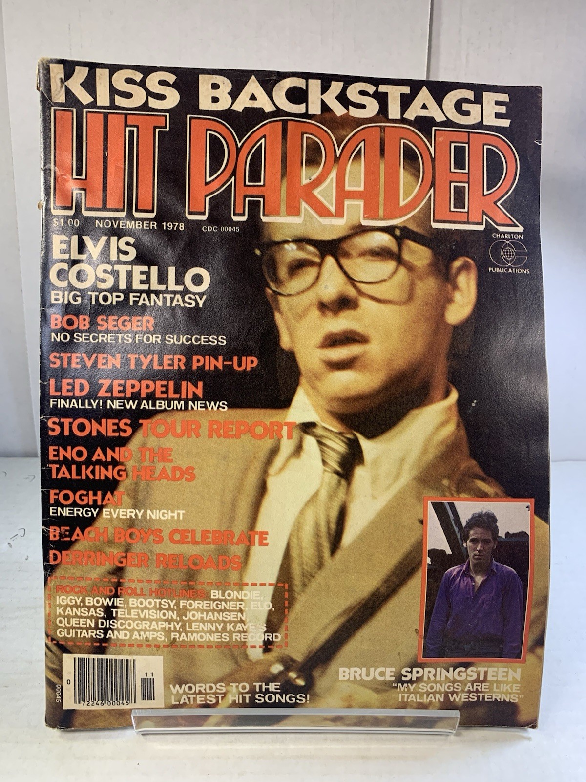 KISS Hit Parade Magazine 1978 Springsteen Bob Seger Steven Tyler Poster KISS Hit Parade Magazine 1978 Springsteen Bob Seger Steven Tyler Poster