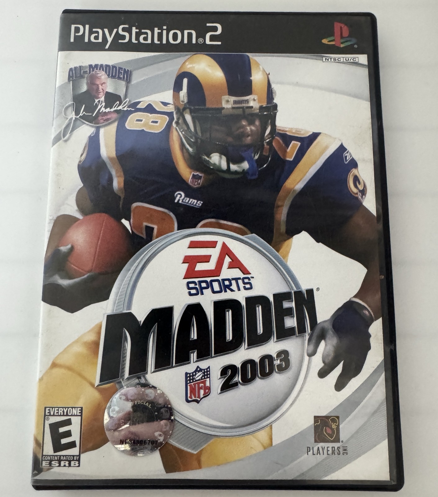 EA SPORTS Madden NFL 2003 PlayStation 2 PS2 Sports Football Game Manual