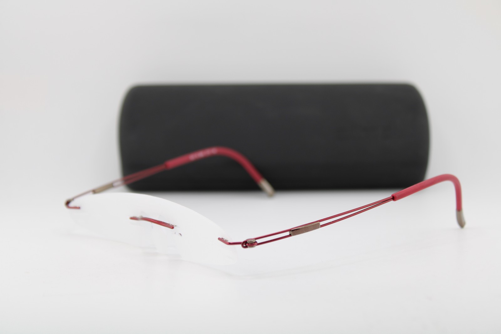 NEW SILHOUETTE 5521 70 3040 RED TITANIUM GUNMETAL AUTHENTIC EYEGLASSES --17 NEW SILHOUETTE 5521 70 3040 RED TITANIUM GUNMETAL AUTHENTIC EYEGLASSES --17