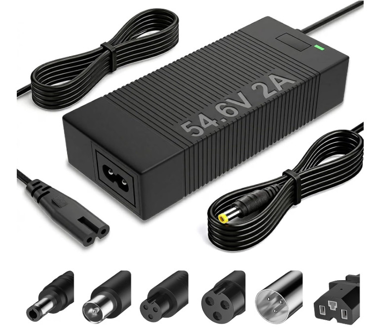54.6V 2A Charger Universal Smart For 48V LiIon Battery 7 Plugs