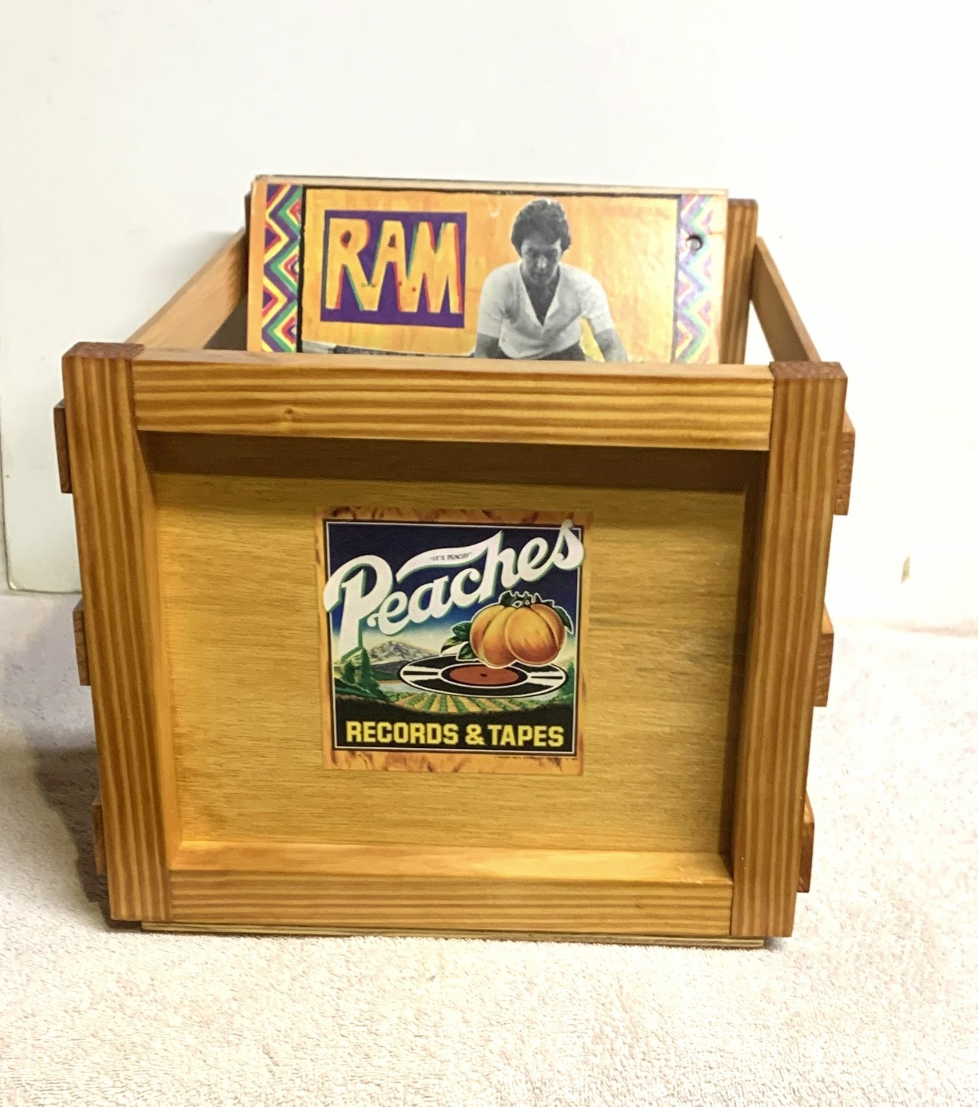 PEACHES RECORDS & TAPES Storage Crate for 12