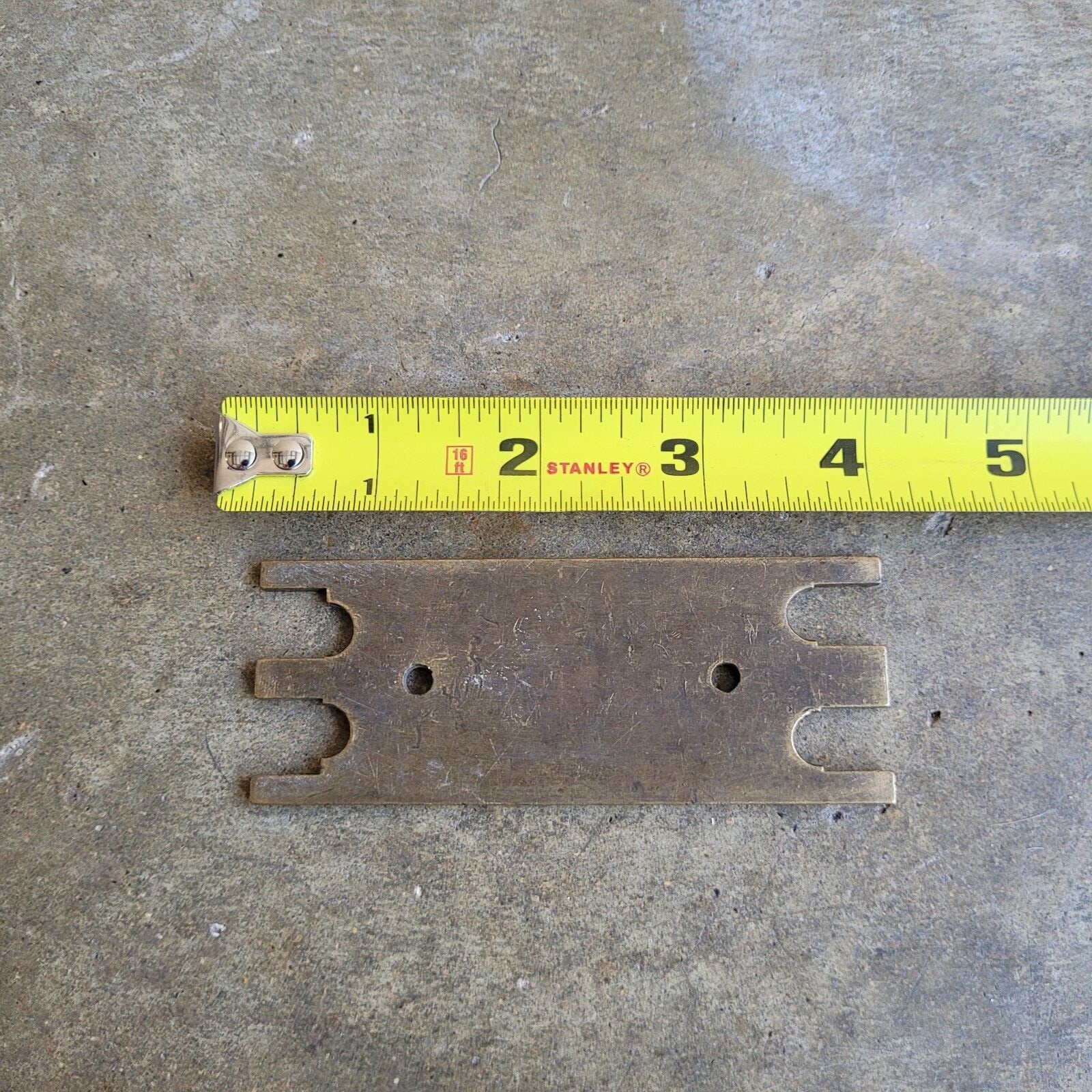 Vintage Piano Bearing Check Gauge Solid Brass Gauge 