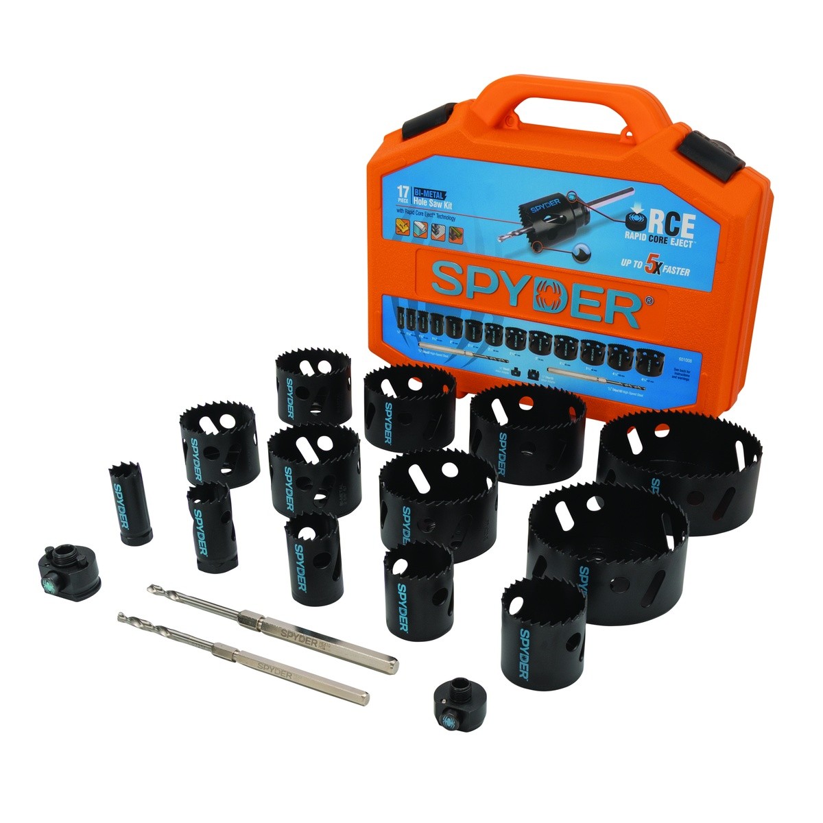 Spyder 601008 17-Piece Master Electricians Bi-Metal Hole Saw Kit Spyder 601008 17-Piece Master Electricians Bi-Metal Hole Saw Kit