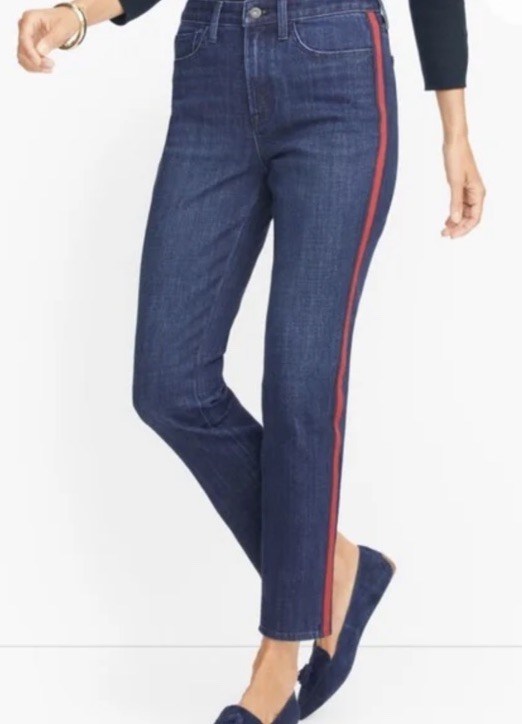 NWT Talbots Women’s Size 14W Blue Denim Cotton Blend Flawless Modern Ankle Jean NWT Talbots Women’s Size 14W Blue Denim Cotton Blend Flawless Modern Ankle Jean