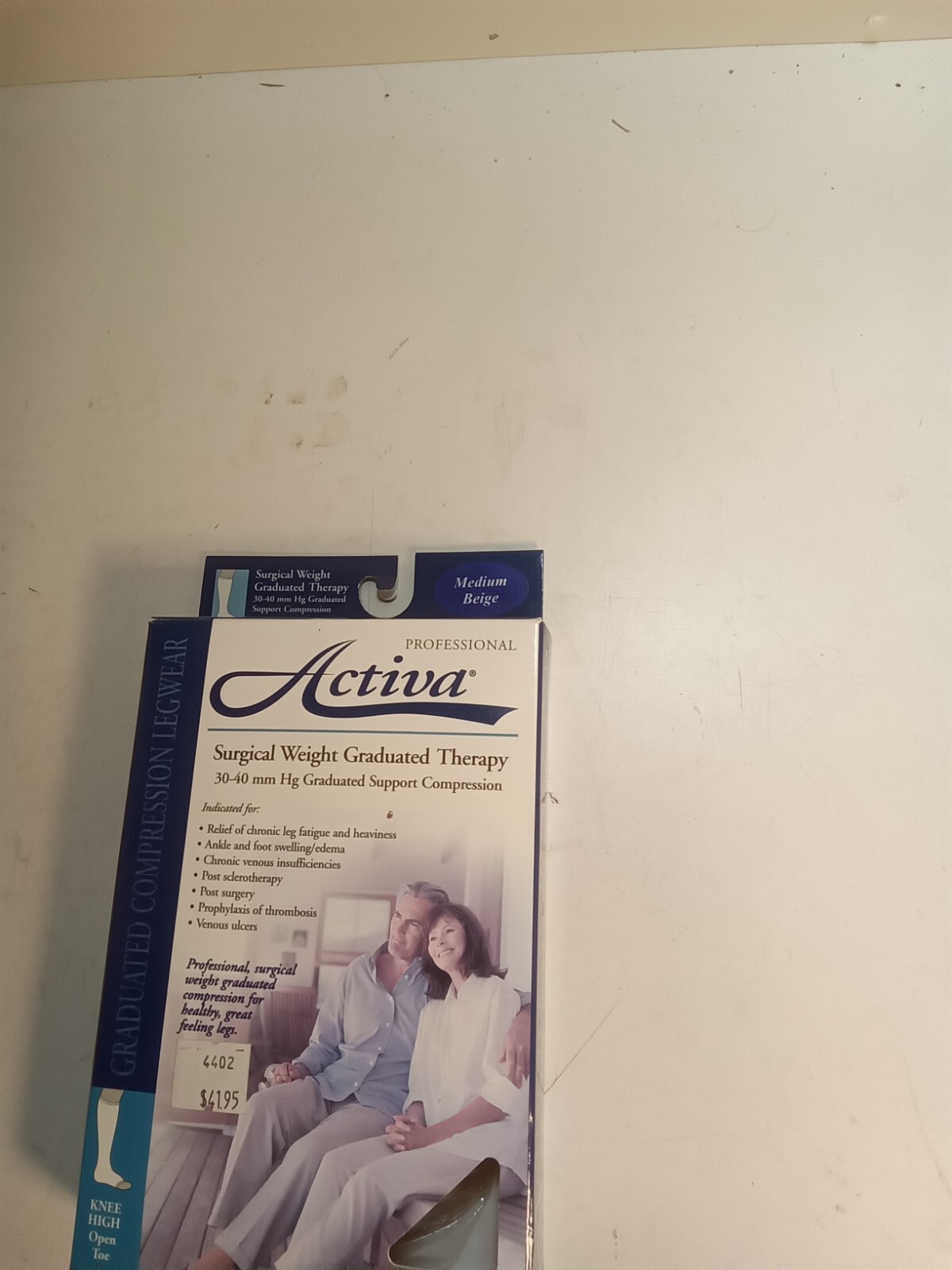 Activa Surgical Weight 30-40 MMHg Graduated Knee High Open Toe Beige CS1 Activa Surgical Weight 30-40 MMHg Graduated Knee High Open Toe Beige CS1