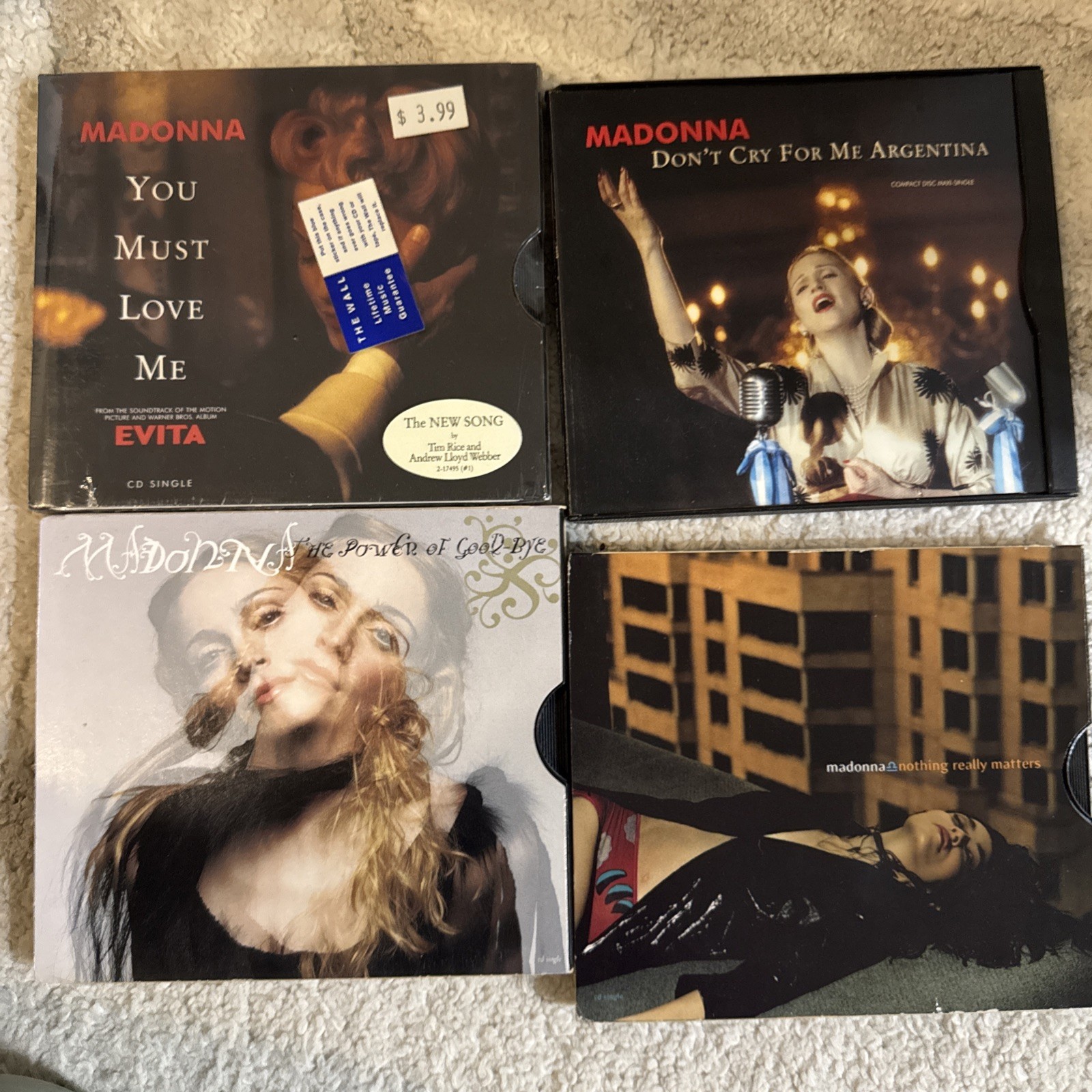 MADONNA CD LOT Power Of Goodbye You Must Love Me Nothing Really Matters Don’t.. MADONNA CD LOT Power Of Goodbye You Must Love Me Nothing Really Matters Don’t..