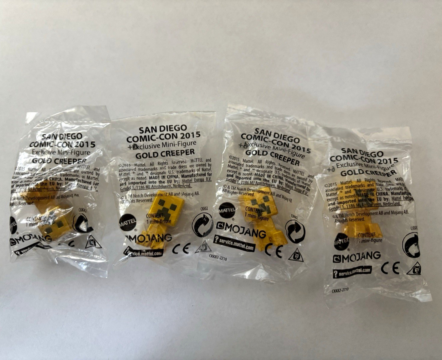 Mojang Minecraft 2015 San Diego Comic-Con Exclusive Gold Creeper Mini-Figure Mojang Minecraft 2015 San Diego Comic-Con Exclusive Gold Creeper Mini-Figure