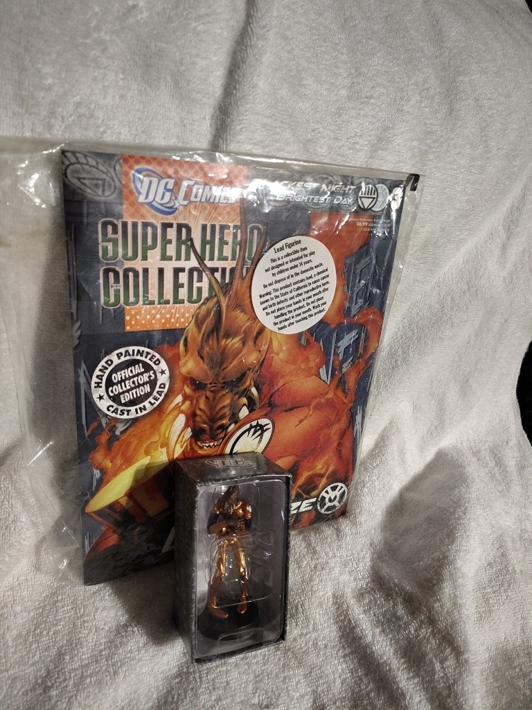 EAGLEMOSS DC COMICS Larfleeze Orange Lantern Blackest Night Figurine W/Mag (Y) EAGLEMOSS DC COMICS Larfleeze Orange Lantern Blackest Night Figurine W/Mag (Y)