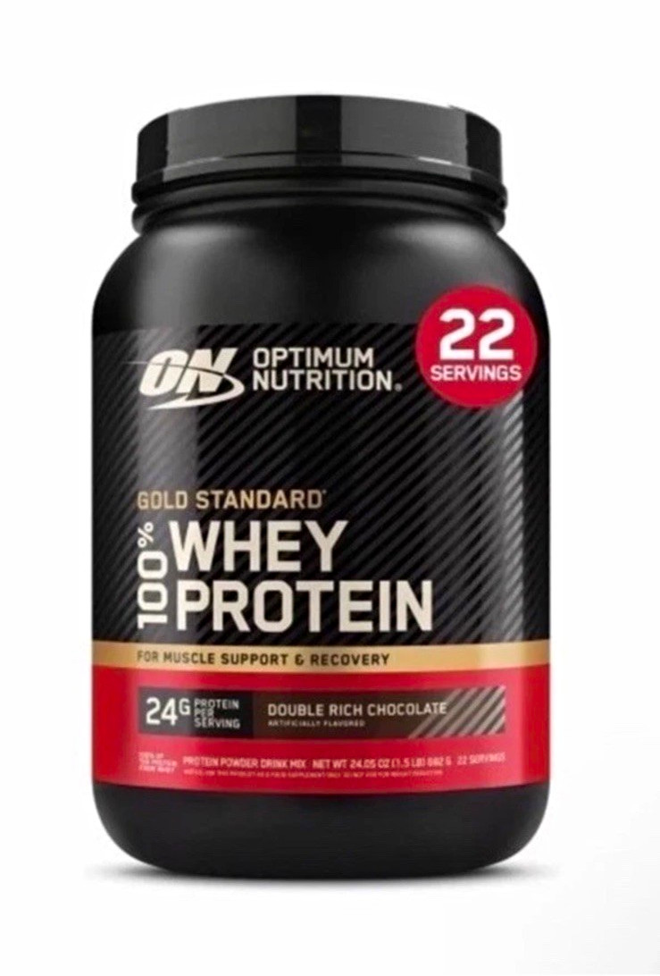 Optimum Nutrition Gold Standard 100% Whey Protein Powder Double Rich Choc 24 oz