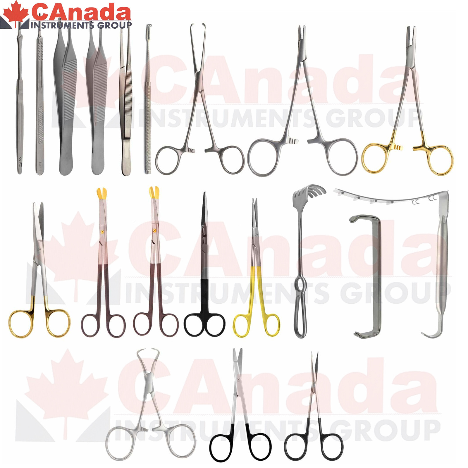 23 Pcs Plastic Surgery Abdominoplasty Tummy Tuck Instrument Set Surgical DS-2523