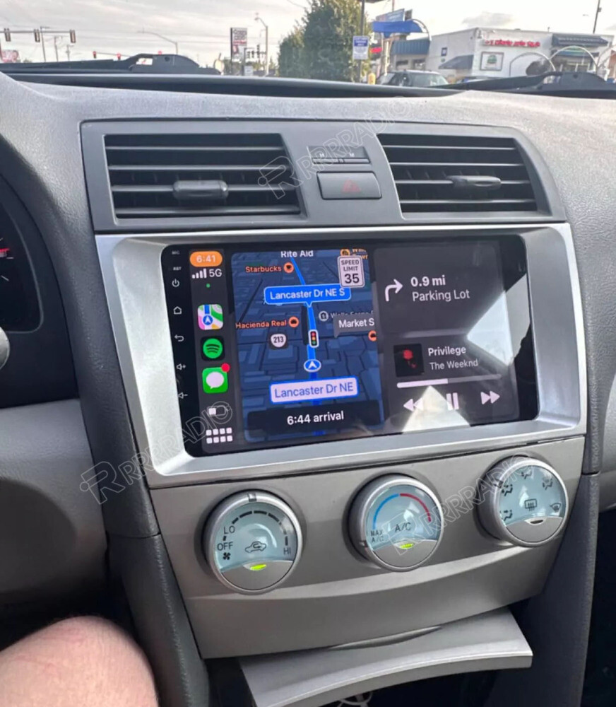 Apple CarPlay Android 15.0 Car Stereo Radio GPS Navi For Toyota Camry 2007-2011