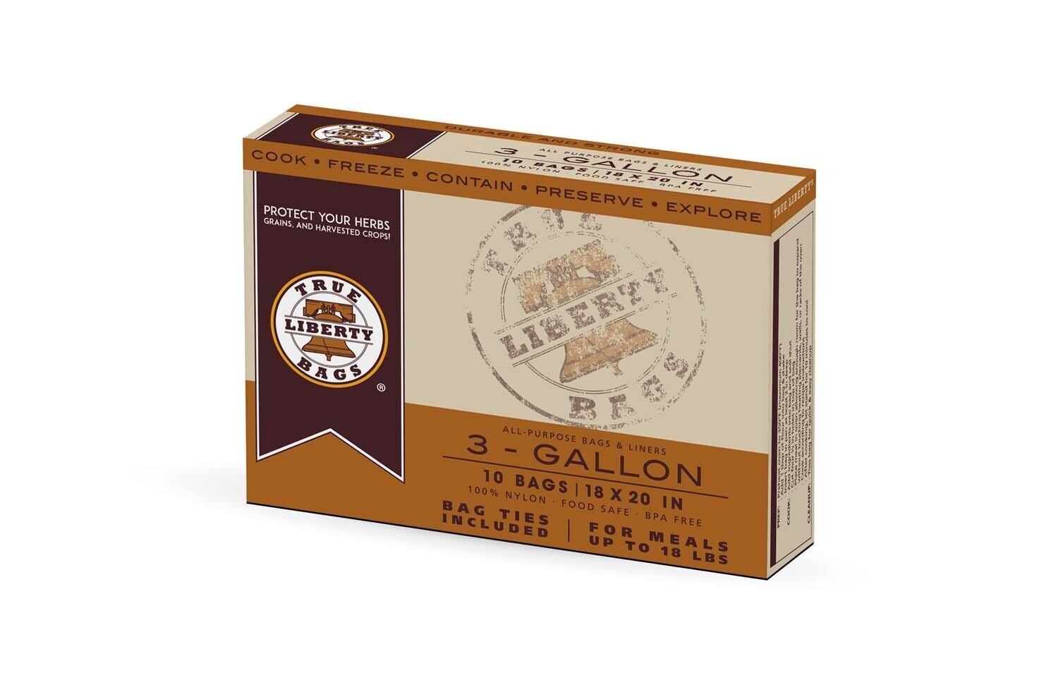 True Liberty Bags All Purpose Storage Bags 3 Gallon