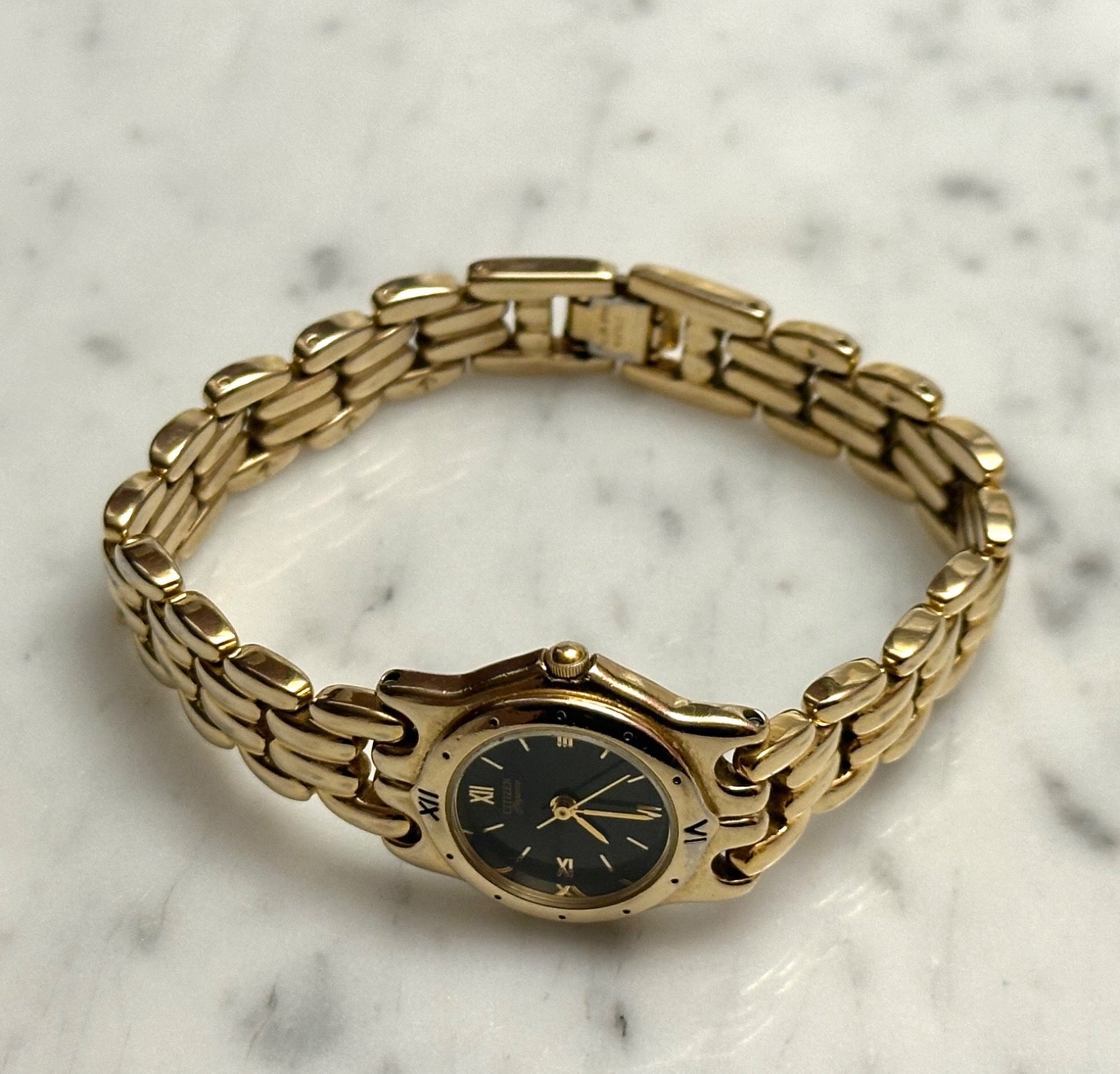 Vintage 1993 Citizen Elegance Gold-Tone Watch - New Battery Vintage 1993 Citizen Elegance Gold-Tone Watch - New Battery