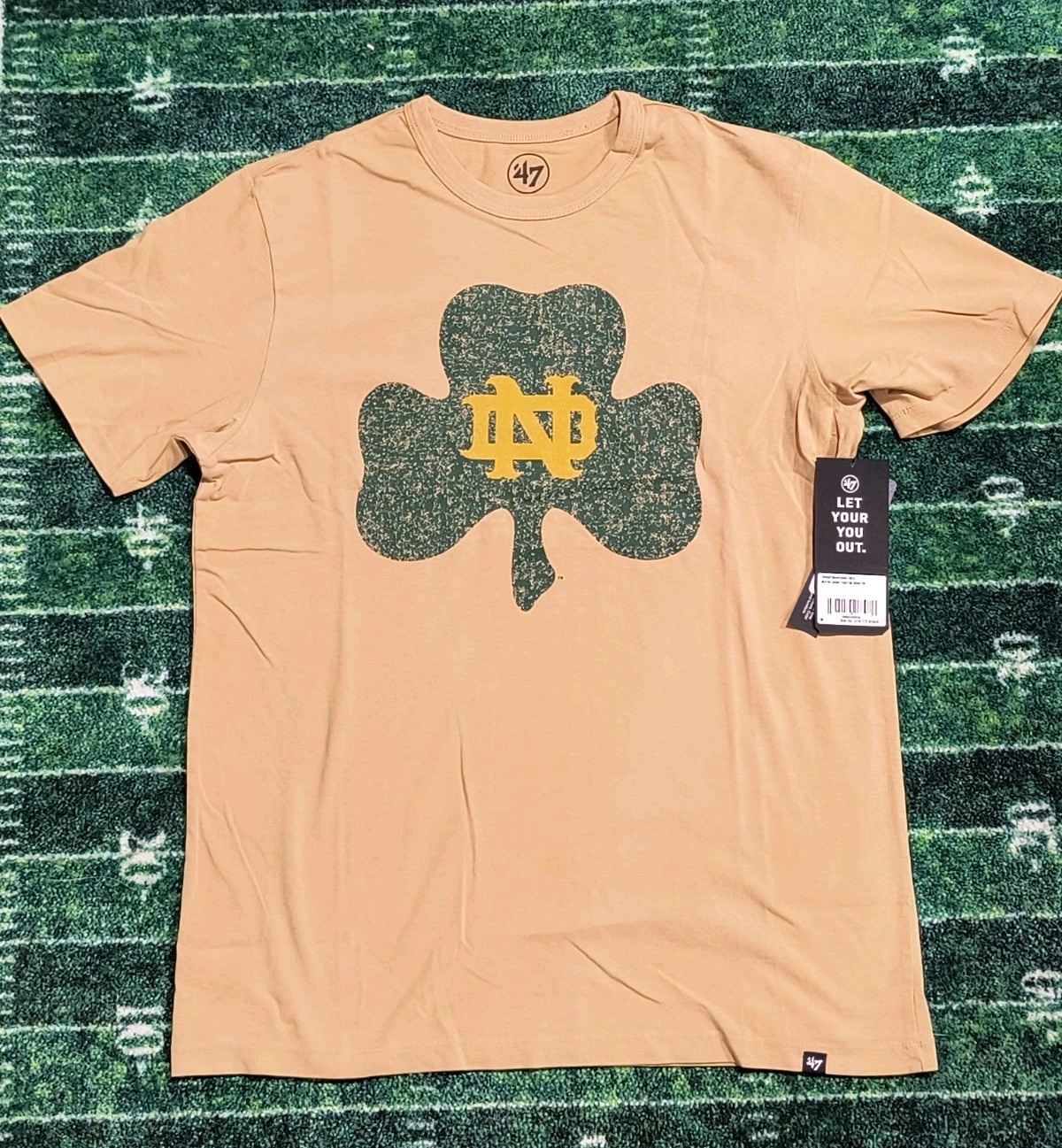 Notre Dame \'47 Brand short sleeve T-shirt medium Fighting Irish Dusted Khaki Notre Dame \'47 Brand short sleeve T-shirt medium Fighting Irish Dusted Khaki